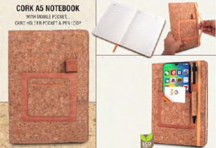 A5 Cork Notebook Set